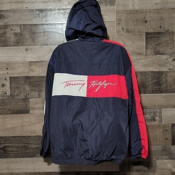 NEW Tommy Hilfiger Women's Logo Zip Up Hooded Windbreaker - Picture 7 of 11